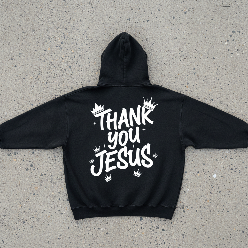 THANK YOU JESUS FLEECE HOODIE