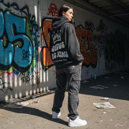 JESUS IS KING VINTAGE HOODIE