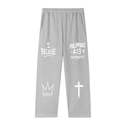 PHILIPPIANS 4:13 STRAIGHT-LEG SWEATPANTS