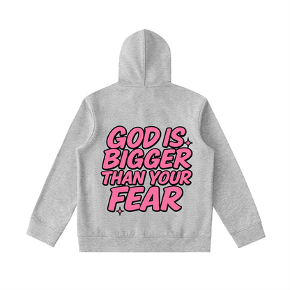 GOD IS BIGGER HEAVYWEIGHT ZIP-UP HOODIE
