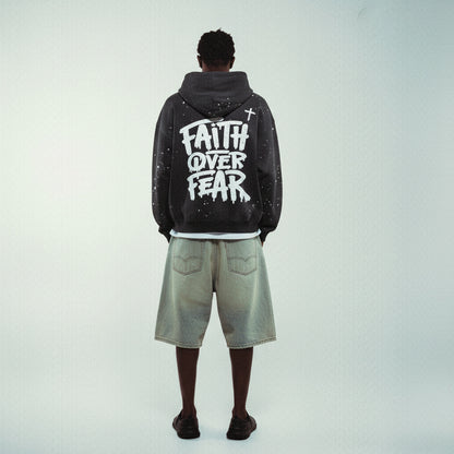 FAITH OVER FEAR VINTAGE HOODIE