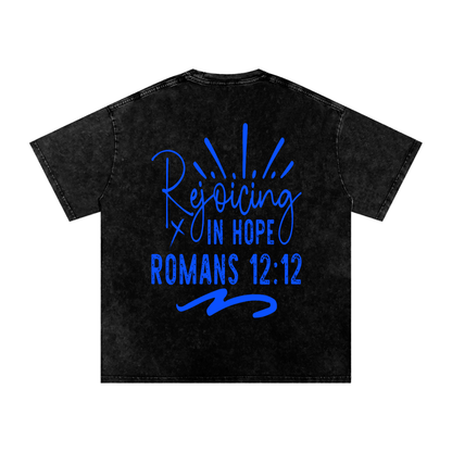 REJOICING IN HOPE OVERSIZED T-SHIRT