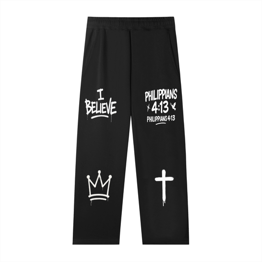 PHILIPPIANS 4:13 STRAIGHT-LEG SWEATPANTS