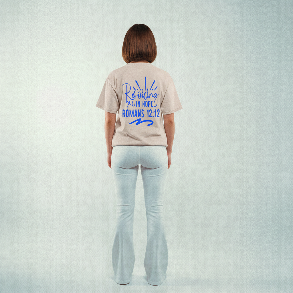 REJOICING IN HOPE OVERSIZED T-SHIRT