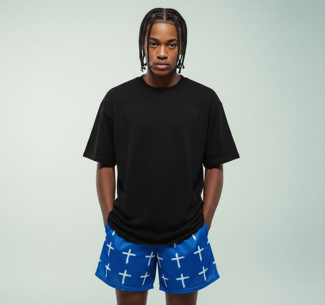 CROSS DP SHORTS (BLUE)