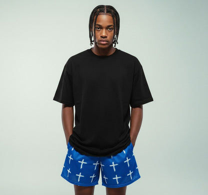 CROSS DP SHORTS (BLUE)