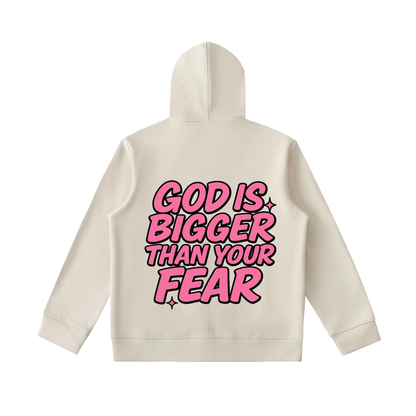 GOD IS BIGGER HEAVYWEIGHT ZIP-UP HOODIE