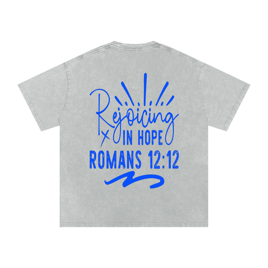 REJOICING IN HOPE OVERSIZED T-SHIRT