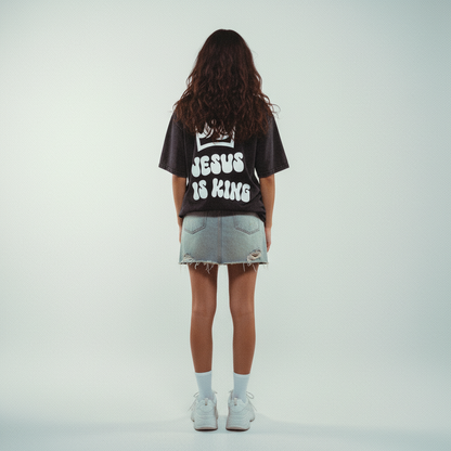 JESUS IS KING OVERSIZED T-SHIRT