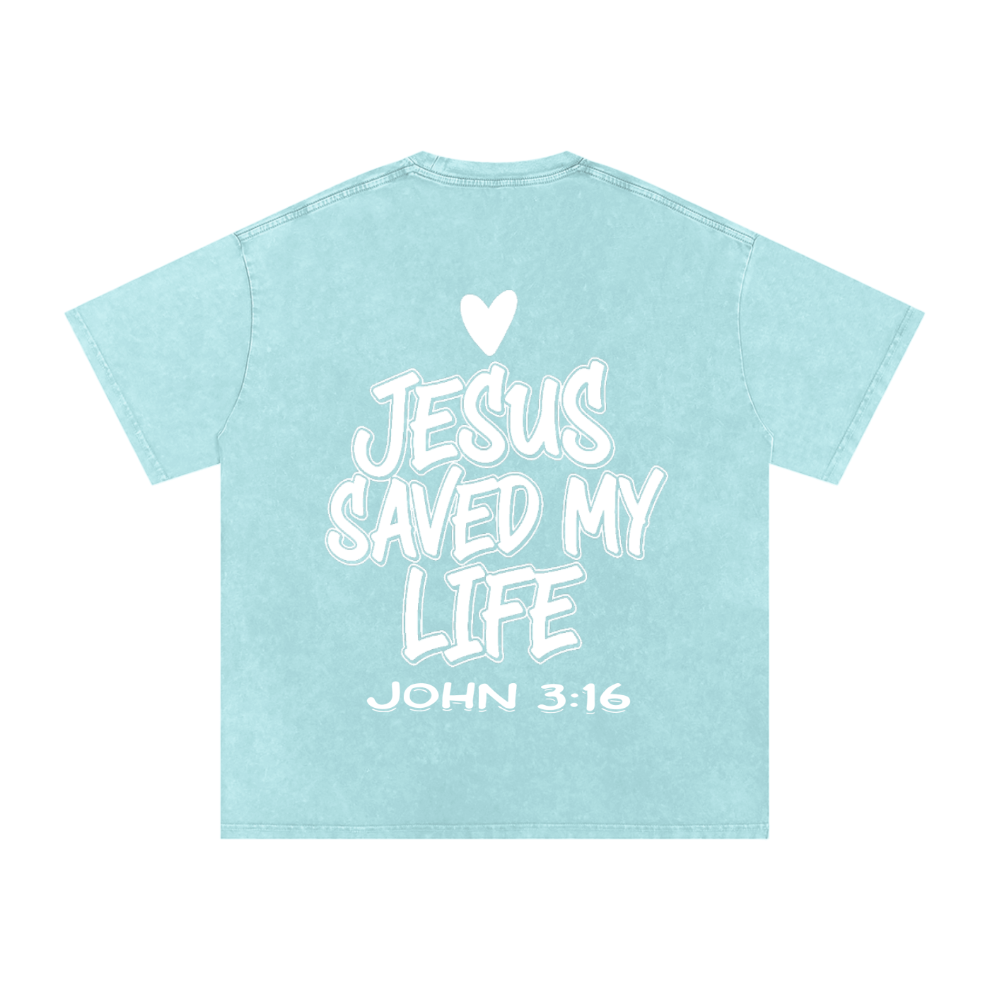 JESUS SAVED MY LIFE OVERSIZED T-SHIRT