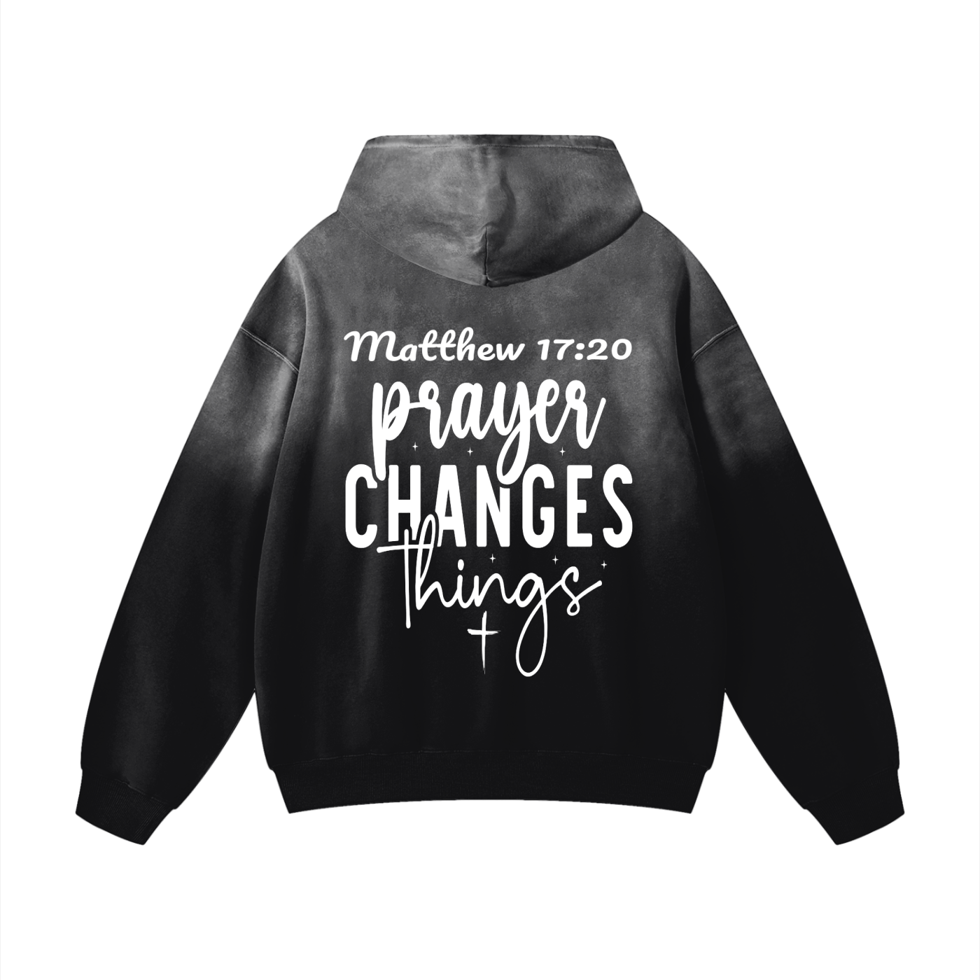 PRAYER CHANGES THINGS SUNFADE HOODIE