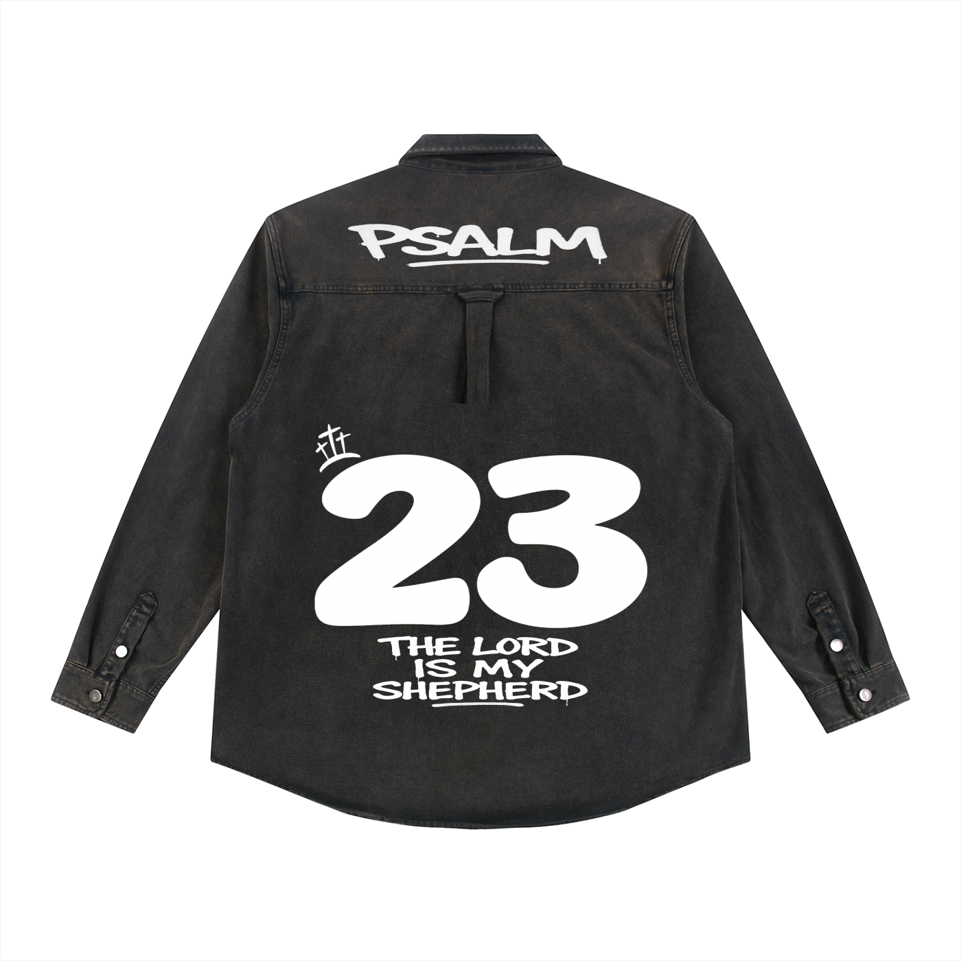 PSALM 23 DENIM VINTAGE JACKET