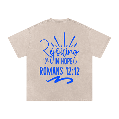 REJOICING IN HOPE OVERSIZED T-SHIRT