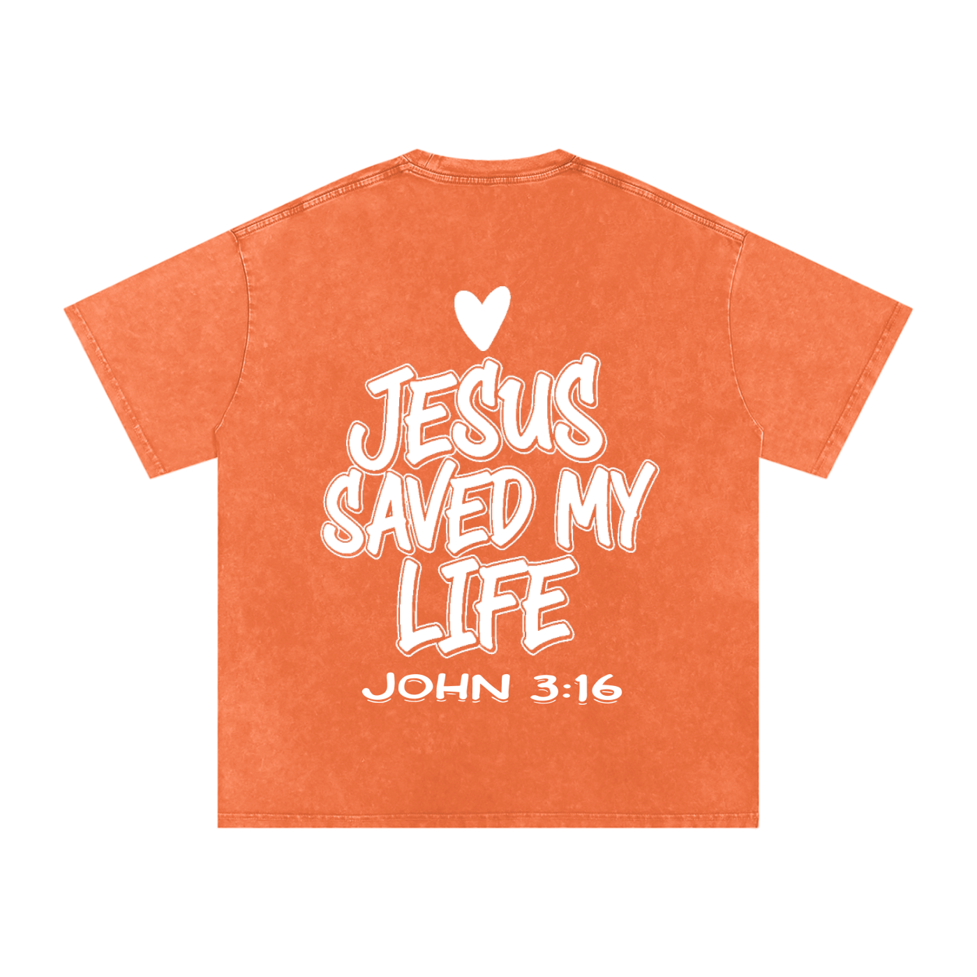 JESUS SAVED MY LIFE OVERSIZED T-SHIRT