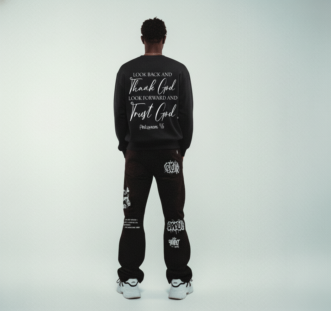 THANK GOD TRUST GOD SWEATER
