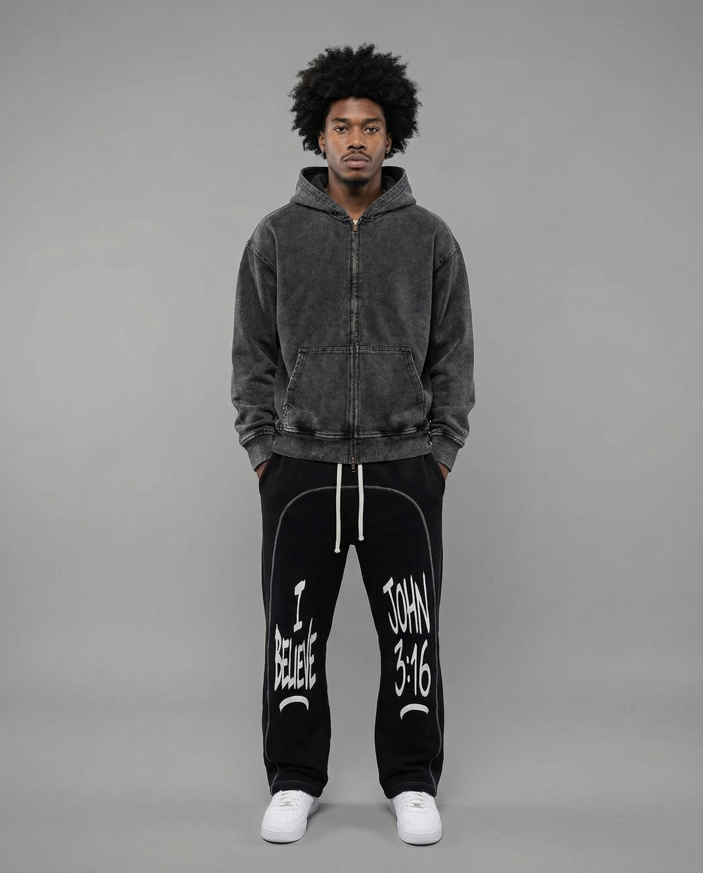 HIS WAY IS BETTER OVERSIZED ZIP-UP HOODIE