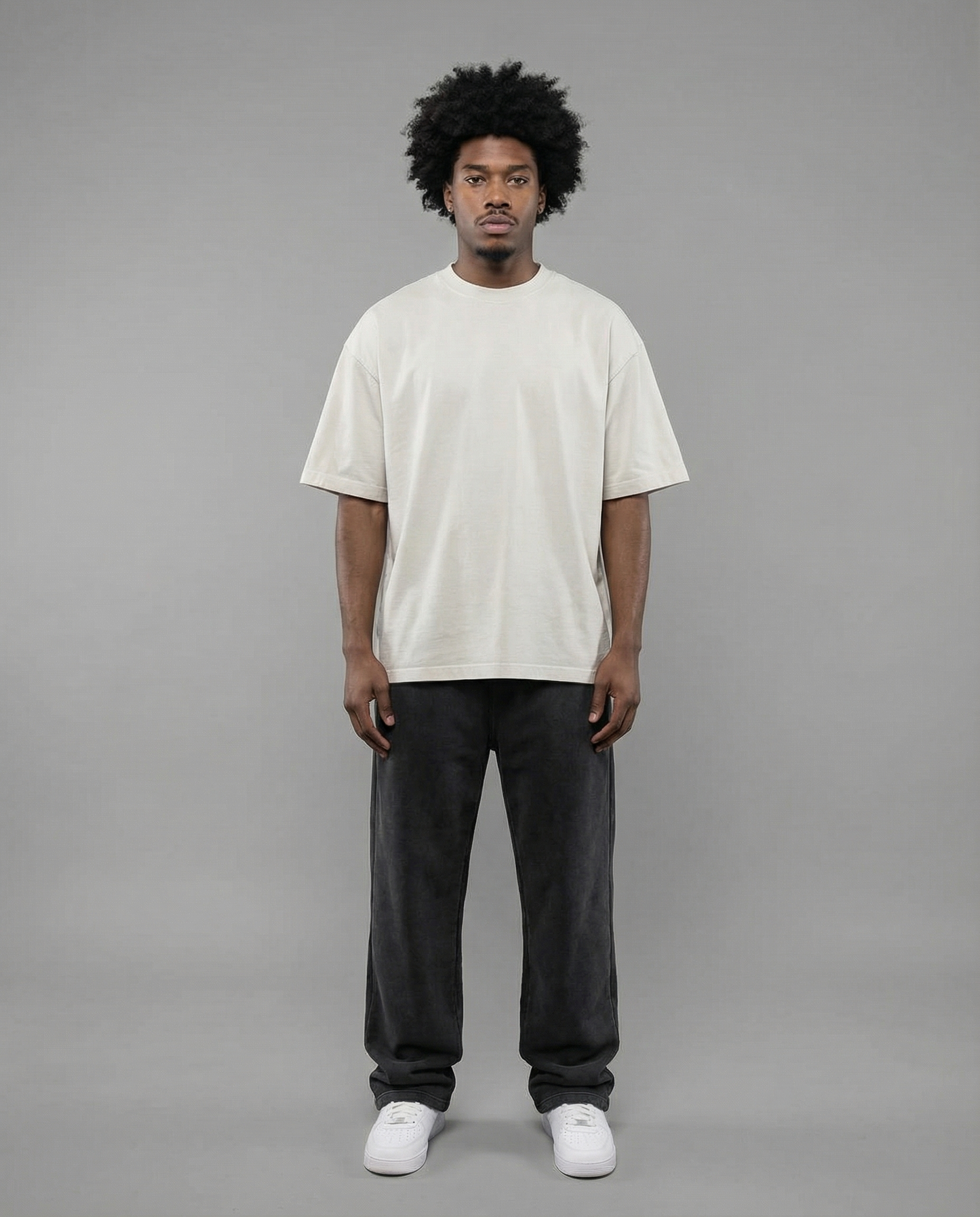 GOD ABOVE ALL THINGS WASHED OVERSIZED T-SHIRT
