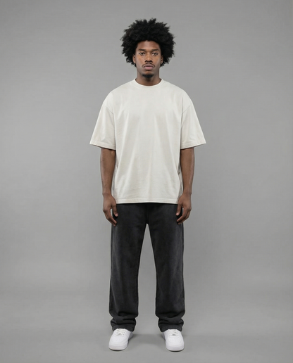 GOD ABOVE ALL THINGS WASHED OVERSIZED T-SHIRT