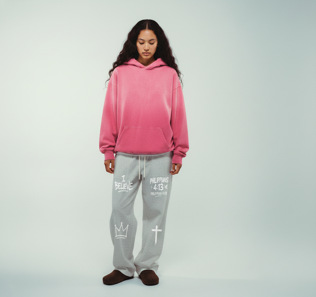 PHILIPPIANS 4:13 STRAIGHT-LEG SWEATPANTS