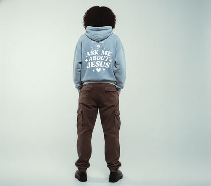 ASK ME ABOUT JESUS VINTAGE HOODIE