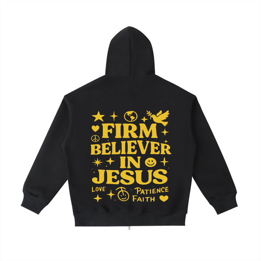 FIRM BELIEVER IN JESUS ZIP-UP JACKET