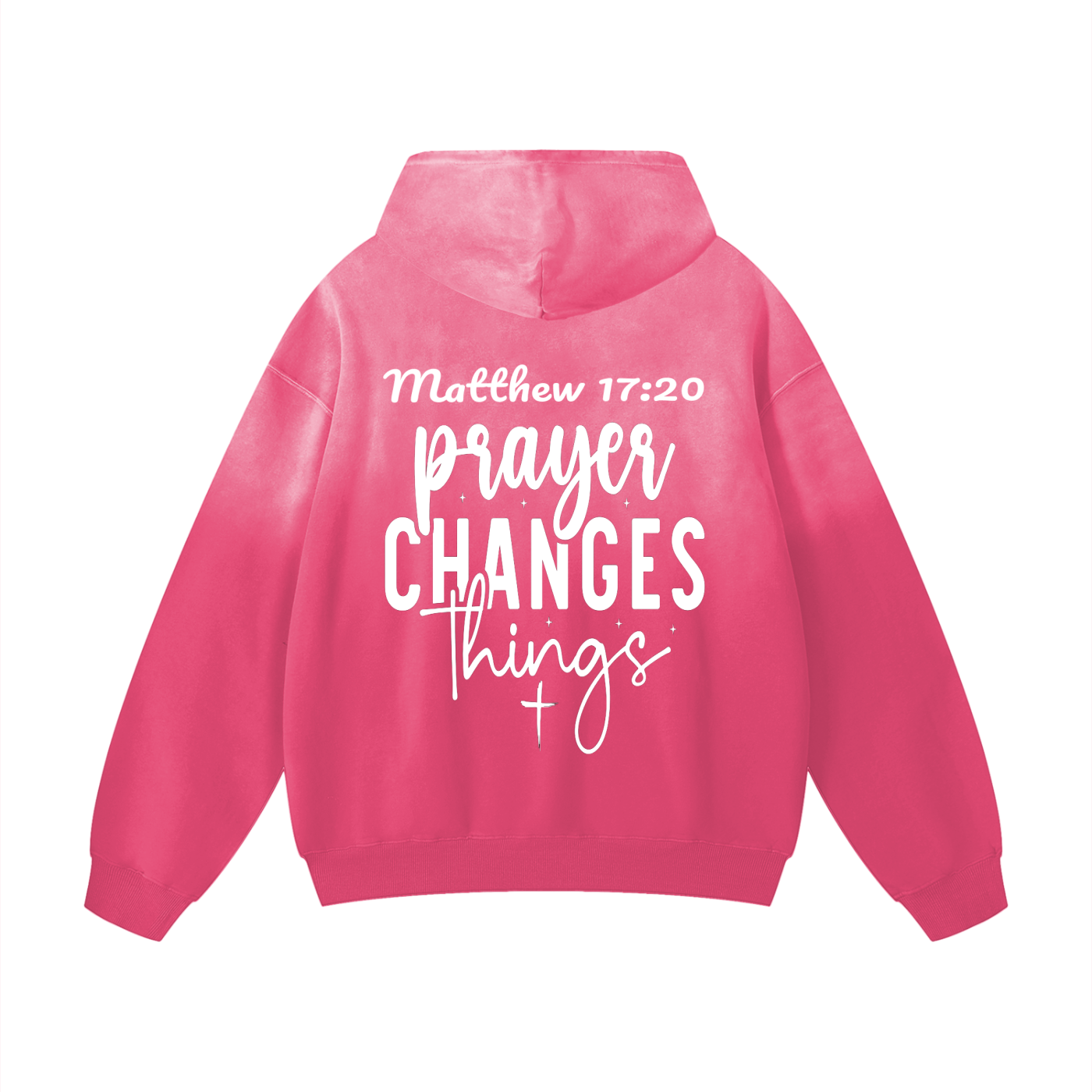 PRAYER CHANGES THINGS SUNFADE HOODIE