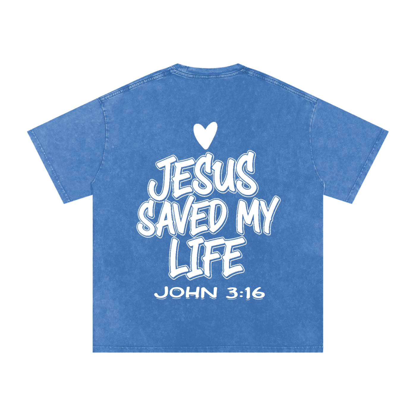 JESUS SAVED MY LIFE OVERSIZED T-SHIRT