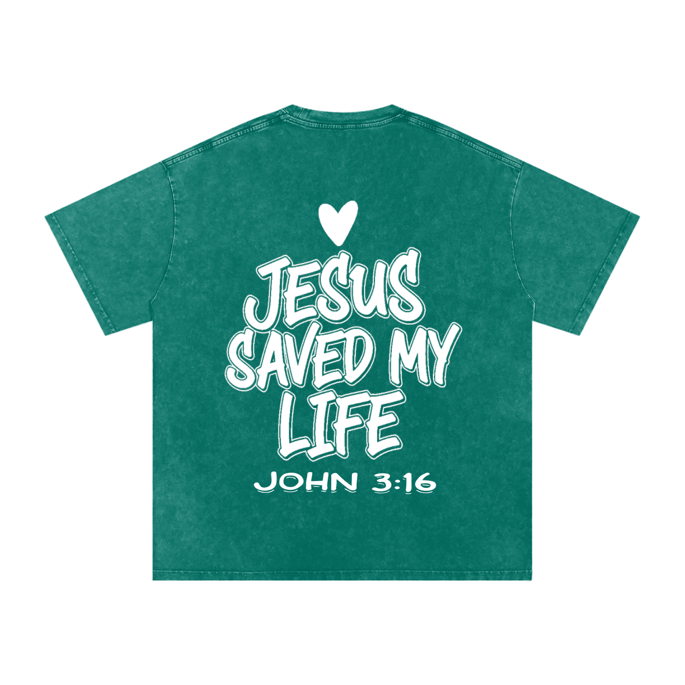 JESUS SAVED MY LIFE OVERSIZED T-SHIRT