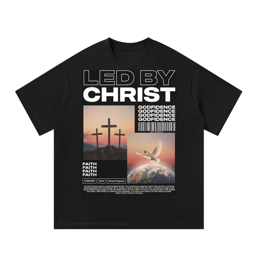 LED BY CHRIST OVERSIZED T-SHIRT