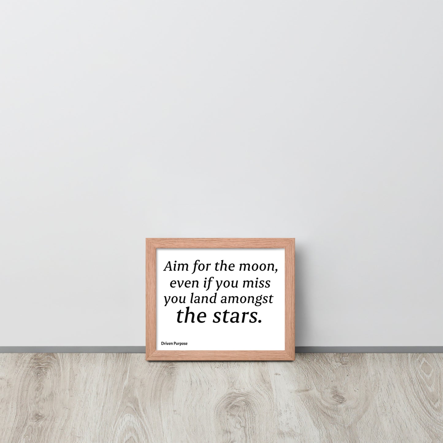 DRIVEN PURPOSE QUOTE POSTER FRAME