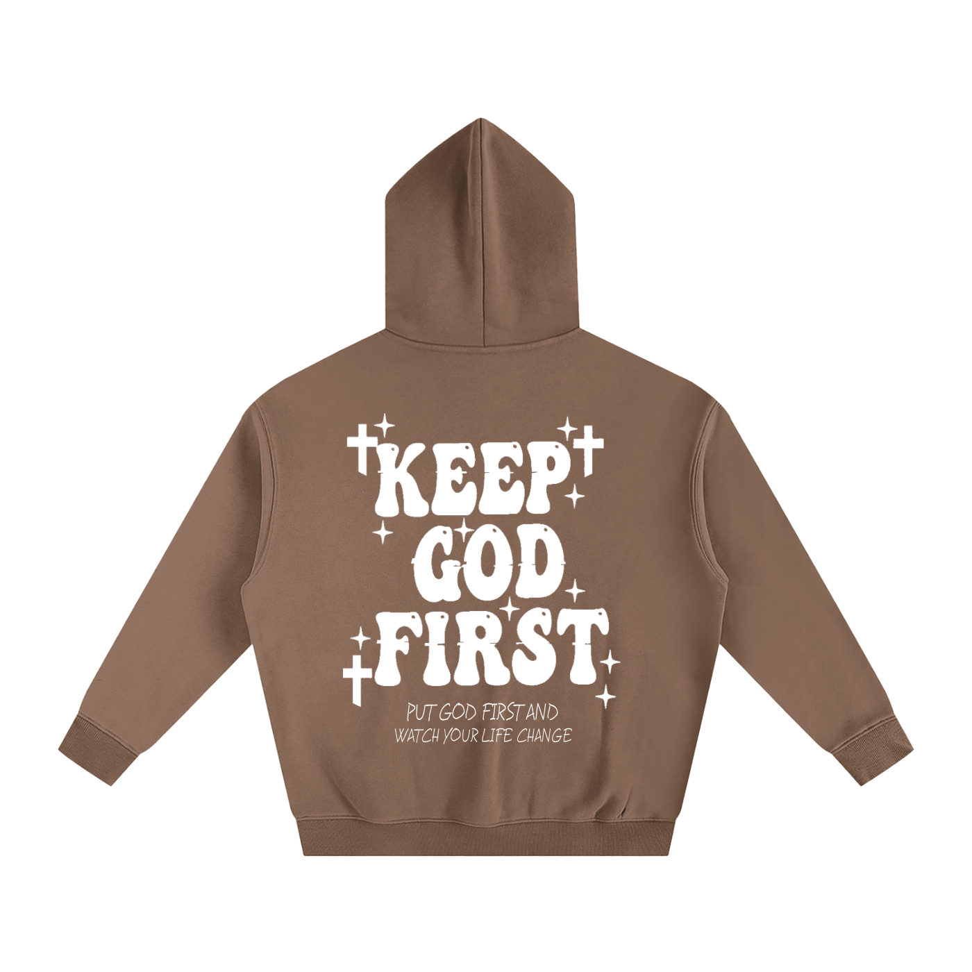 KEEP GOD FIRST FLEECE HOODIE