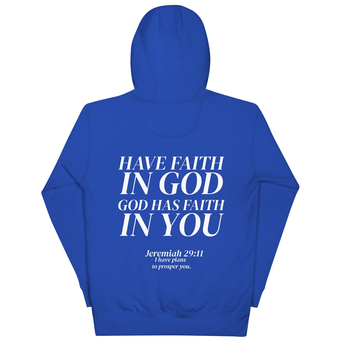 HAVE FAITH IN GOD, GOD HAS FAITH IN YOU HOODIE